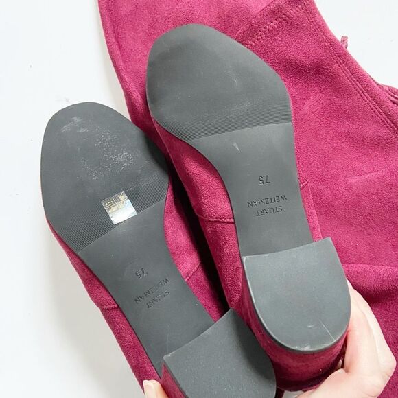 NEW Stuart Weitzman Faux Suede Over-The-Knee Boots size 7.5 - Picture 8 of 12